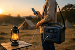 ポタ電で快適キャンプ充電