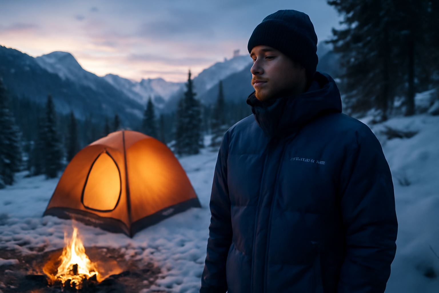 コロンビアJKで冬キャン快適術