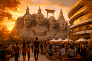 ラシュモア風像とキャンプの話