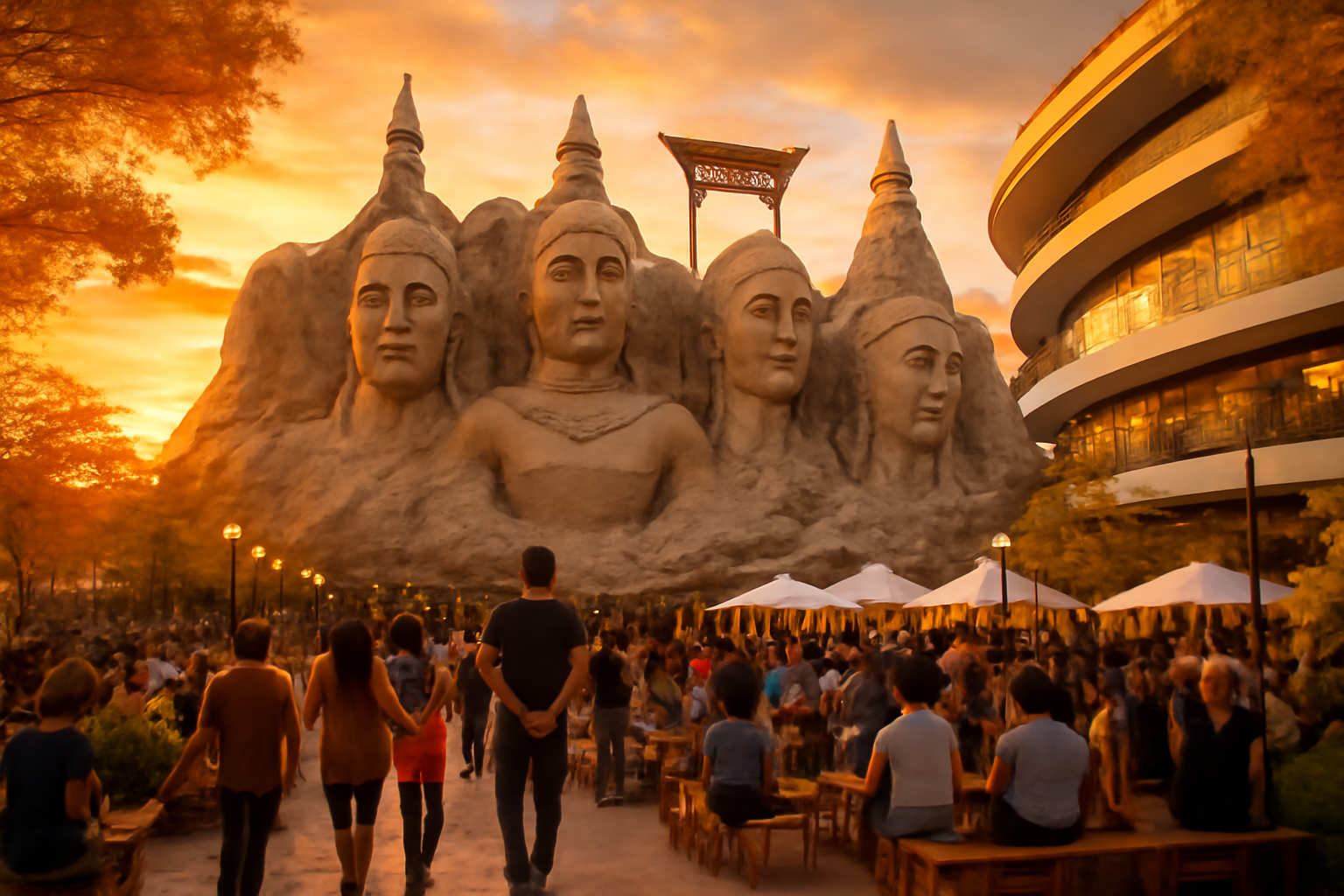 ラシュモア風像とキャンプの話