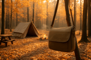 小さめショルダーで快適キャンプ