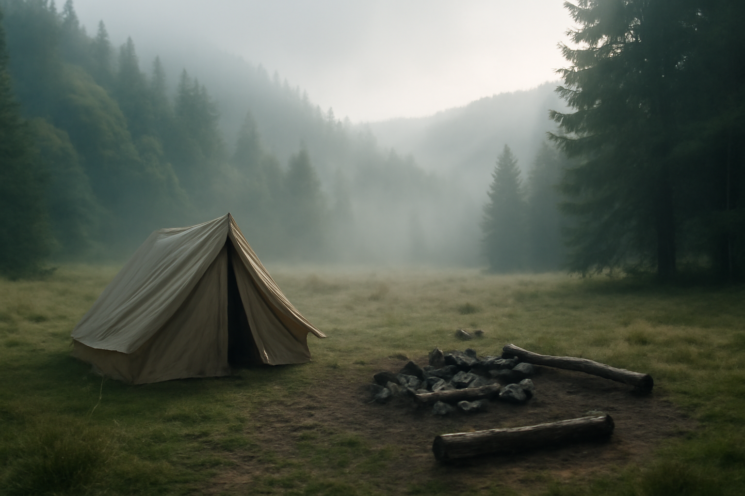 ソロキャンプで放置林を活かす