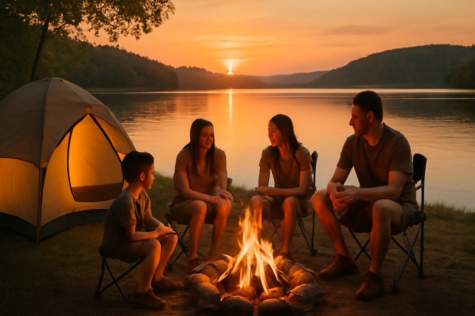 家族キャンプで知人に遭遇した話