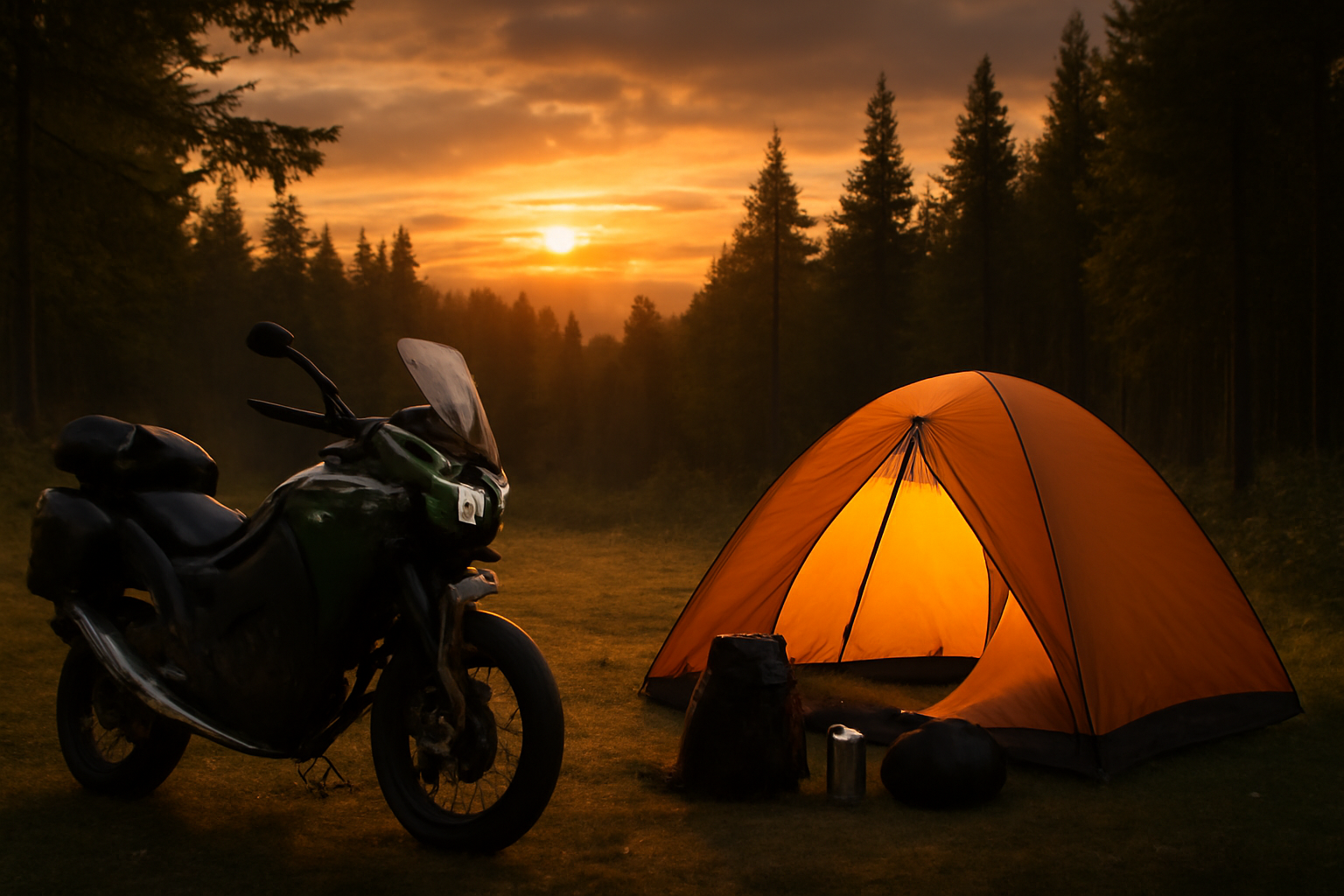 キャンプ用品×カワサキの新体験