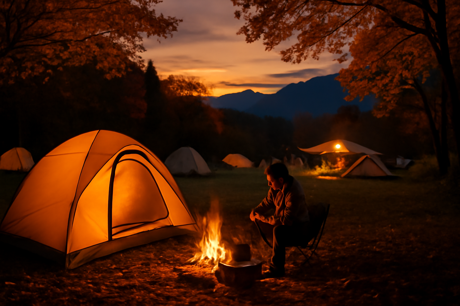 長者ヶ原: 長者ヶ原で柔らかな夕暮れに防寒と代替プランを考える参加者の安心風景