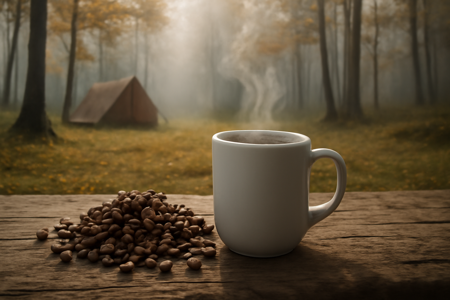 キャンプ 焙煎豆で楽しむ一杯