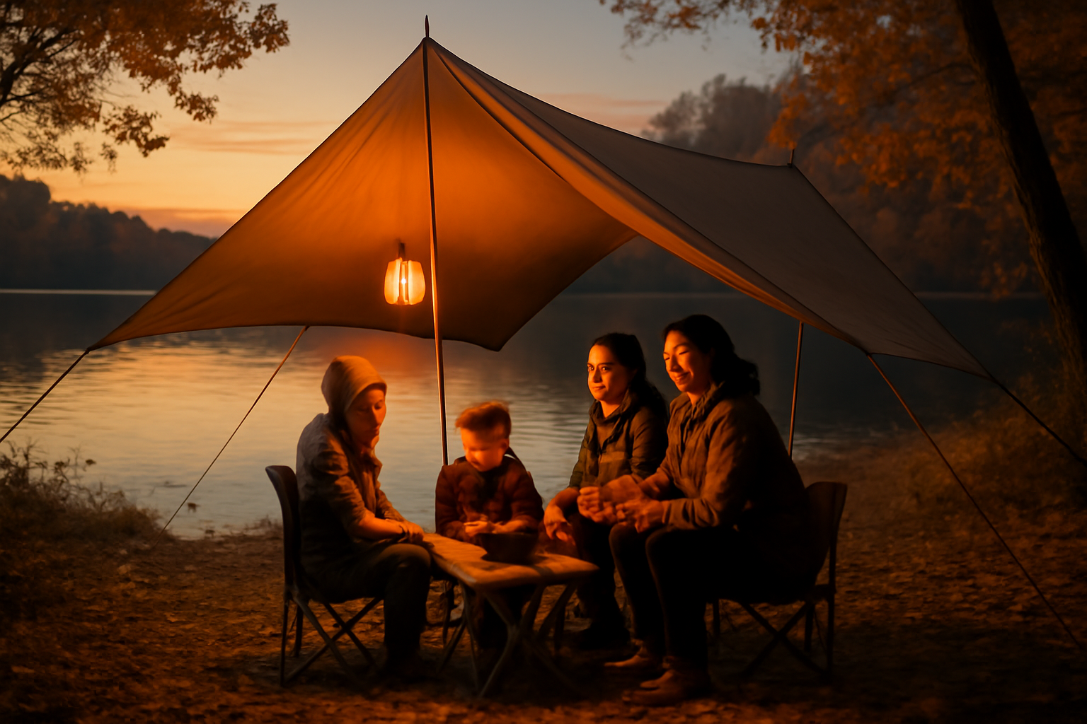 タープで変わる家族キャンプ