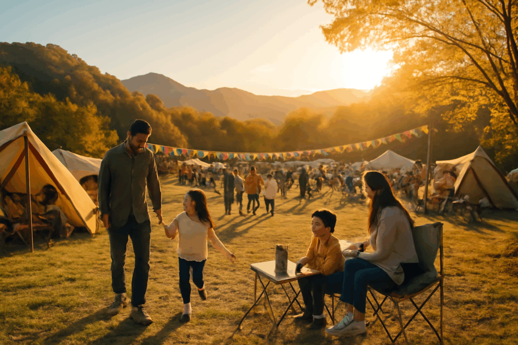 キャンプ場 大月×CAPTAIN STAG記念祭