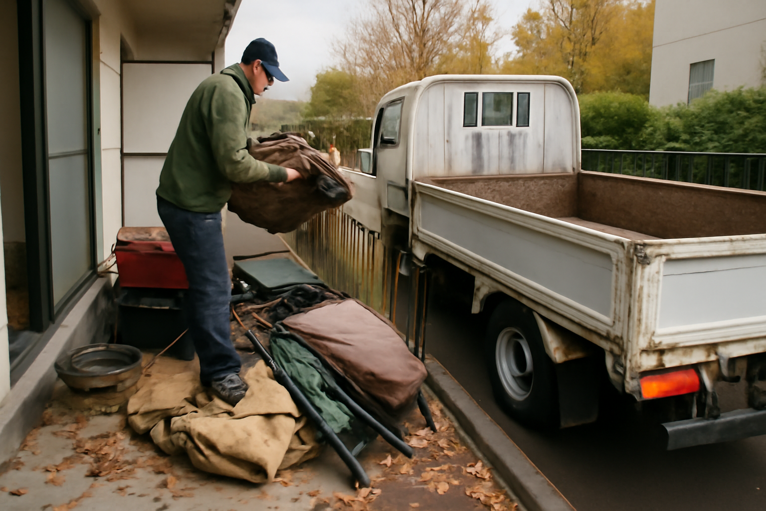 ベランピング 1500円で撤去