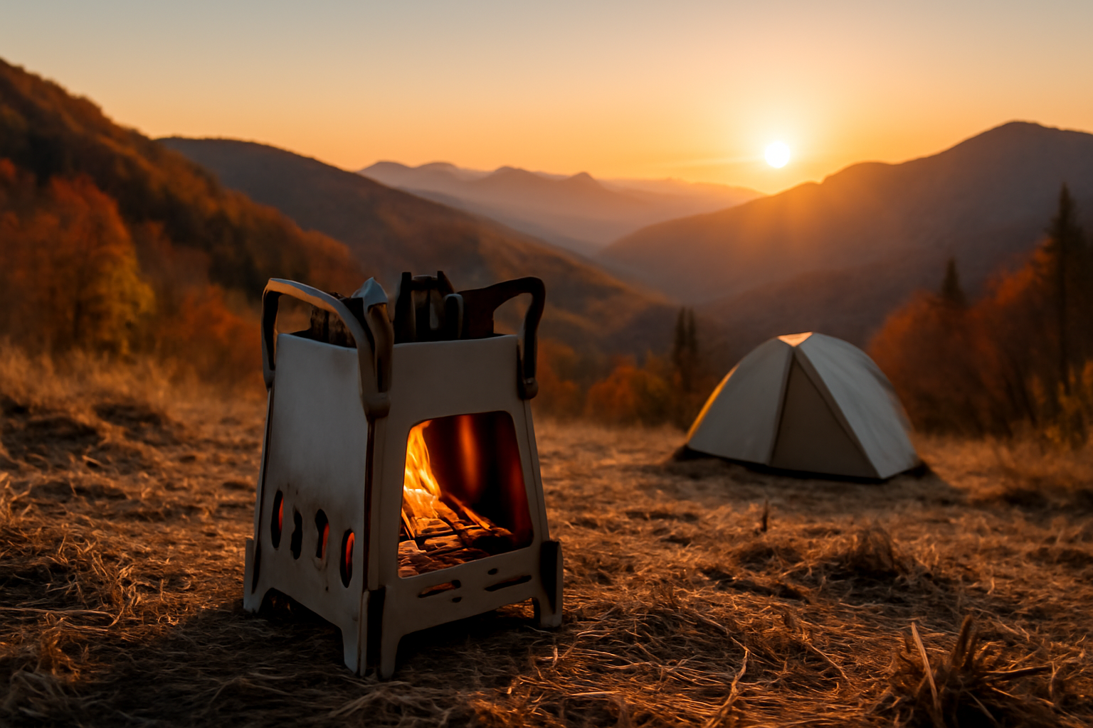 ソロキャンプ Brahmanストーブ