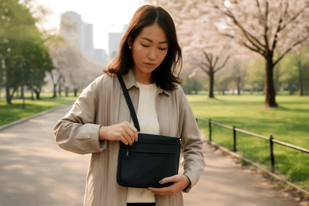 サコッシュで朝の準備がゼロに