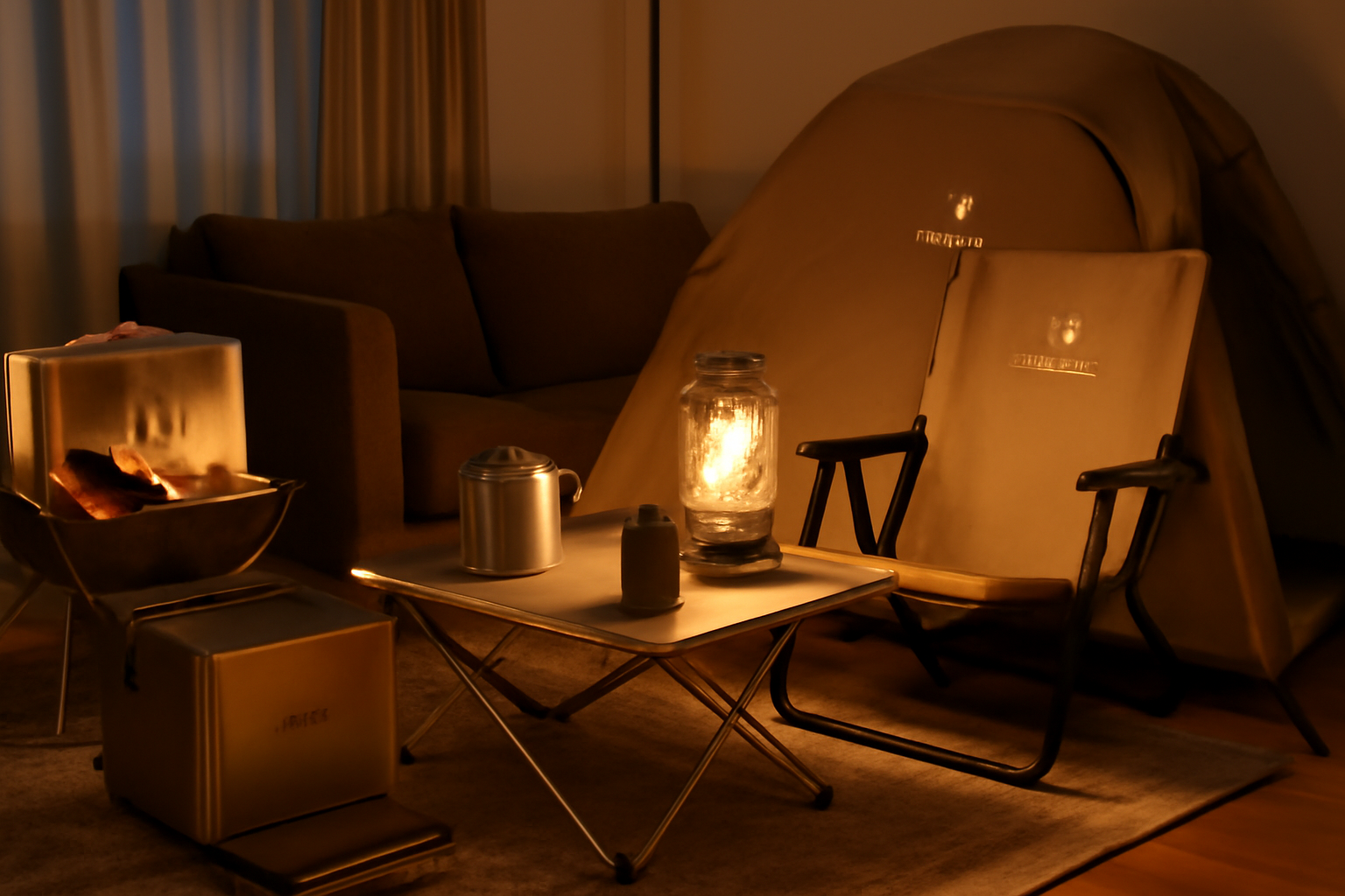 スノーピークで自宅キャンプ気分