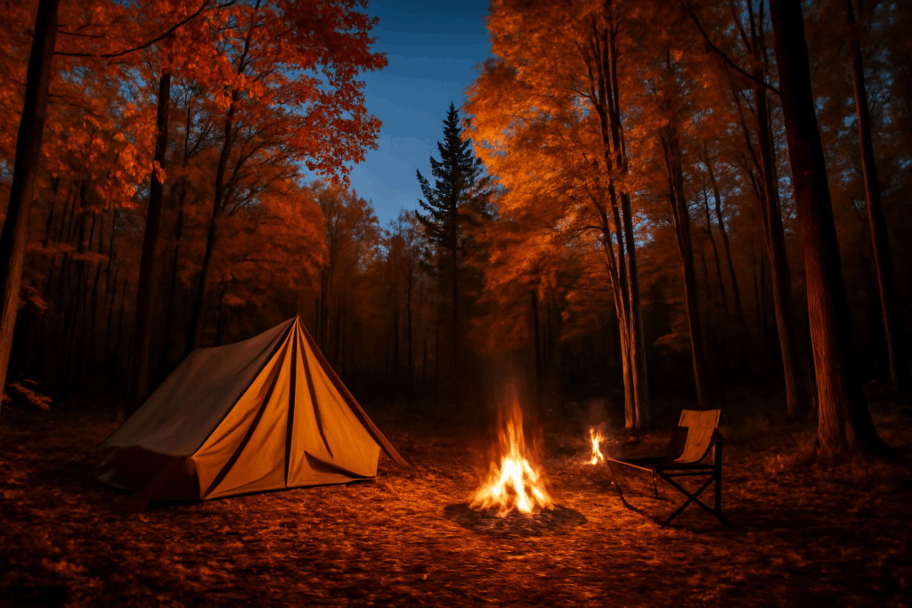 秋キャンプ注意の持ち物と対策