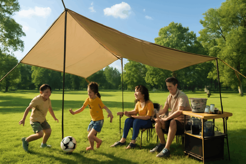 デイキャンプで親子の時間