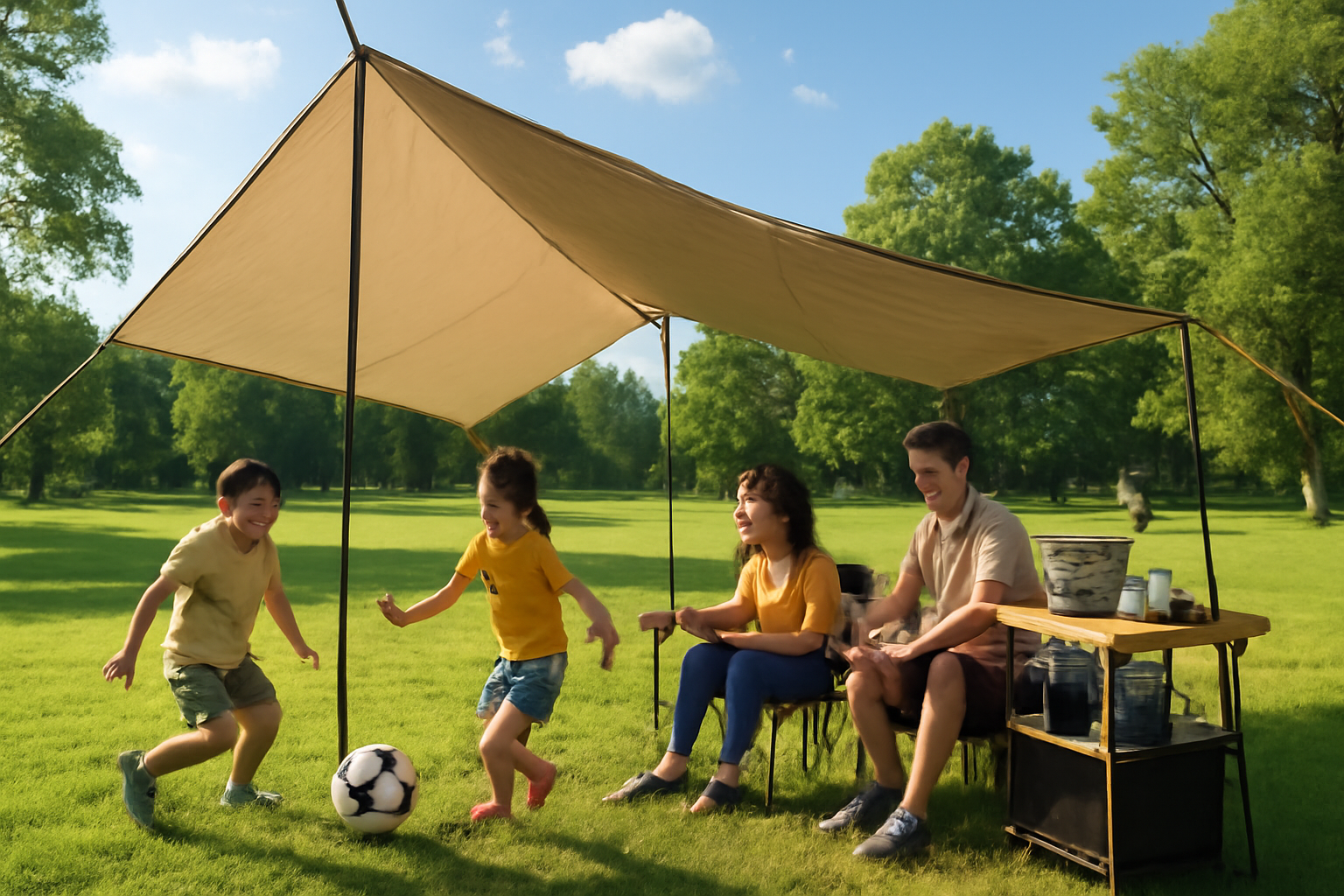 デイキャンプで親子の時間