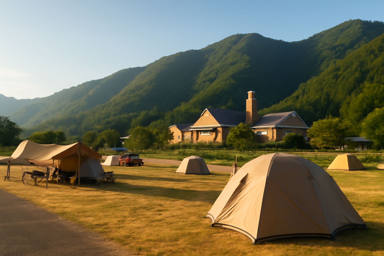 今庄365 新キャンプ場オープン