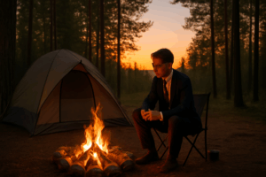 ソロキャンプ 新入社員のリアル