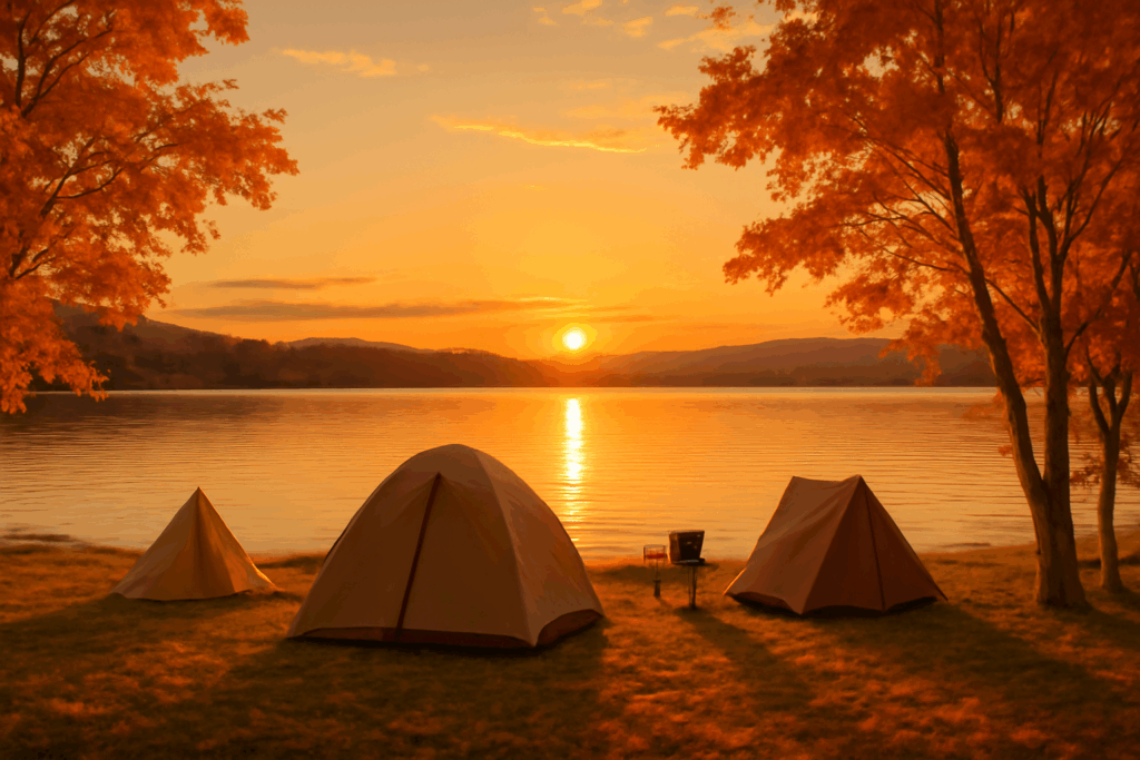 呼人浦 湖畔キャンプルポ