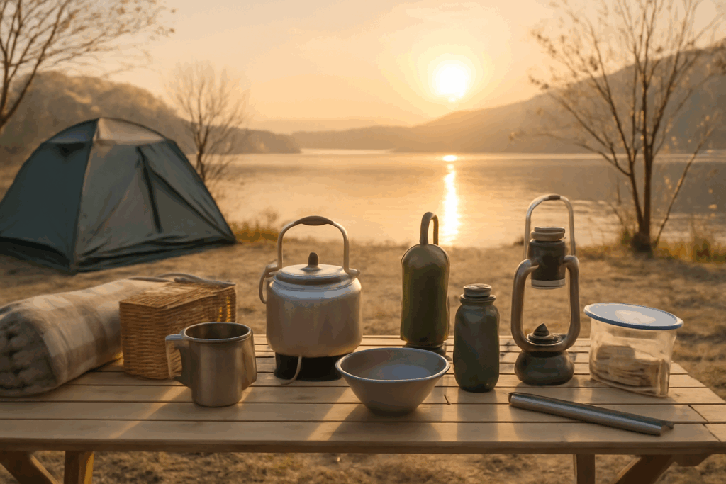 ソロキャンプ100均で神ギア