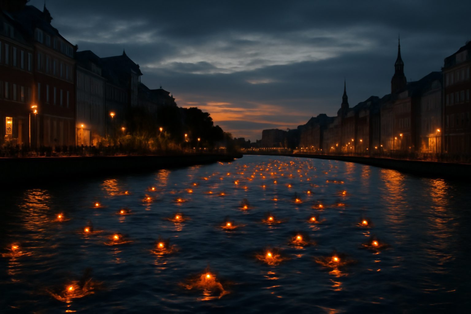 夜泳ぎ：コペンハーゲン700人