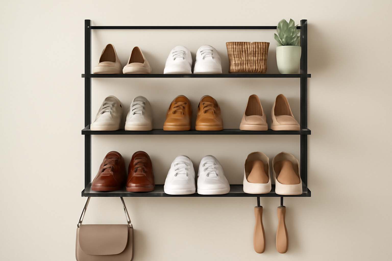 マルチシューズラック｜浮かせ収納の新定番