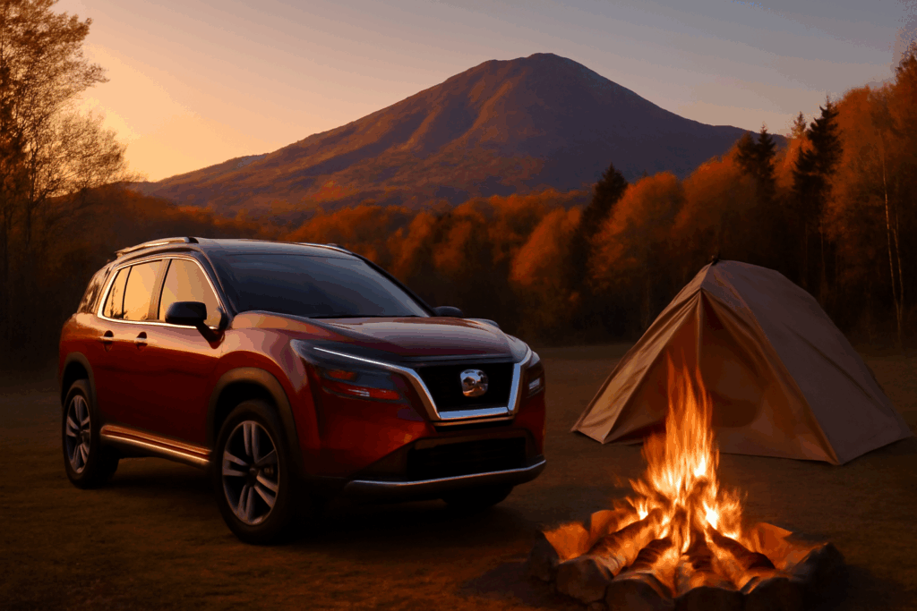 新型エクストレイル キャンプ活用術