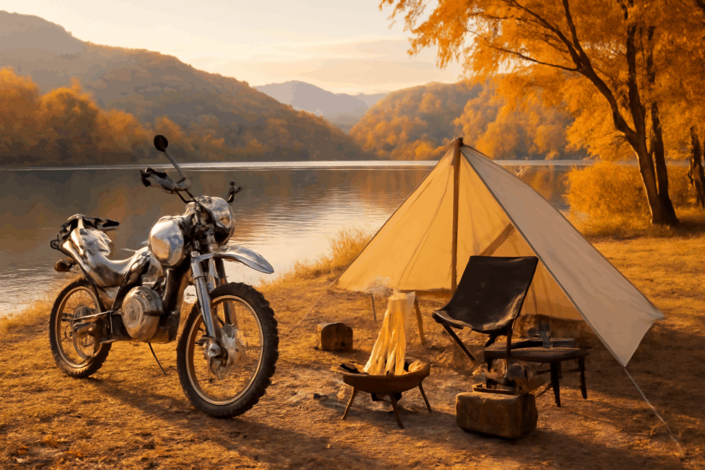 青根デイキャンプ 新作ギア焚火飯