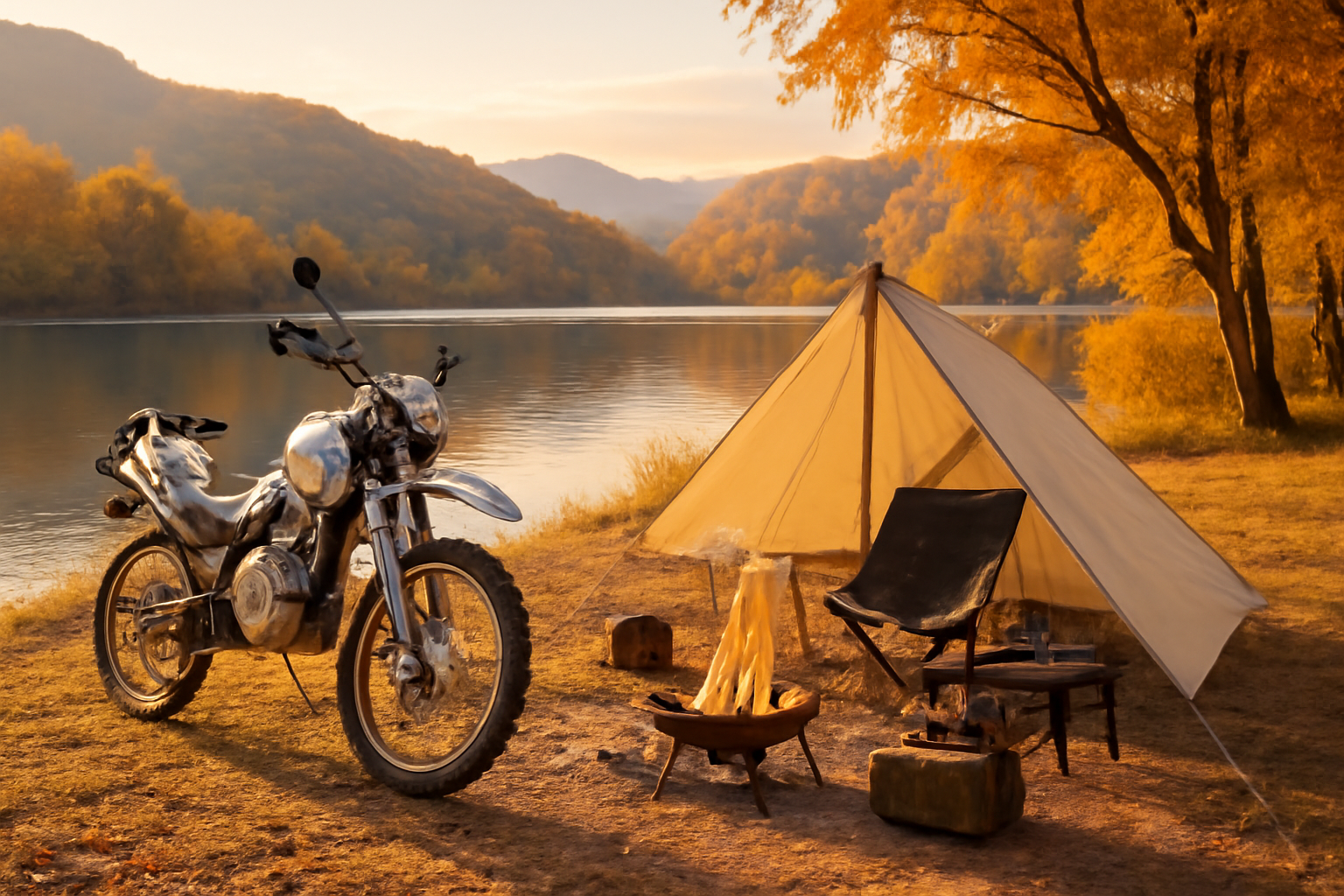 青根デイキャンプ 新作ギア焚火飯