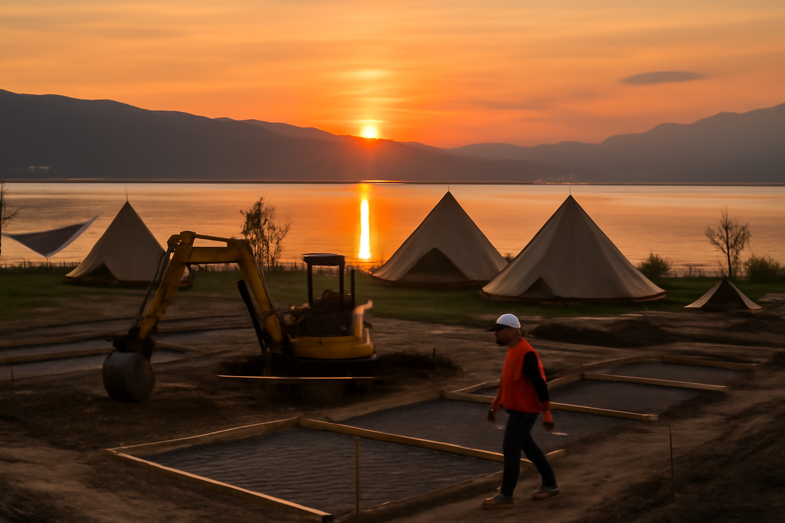 諏訪湖 新アウトドア施設が着工