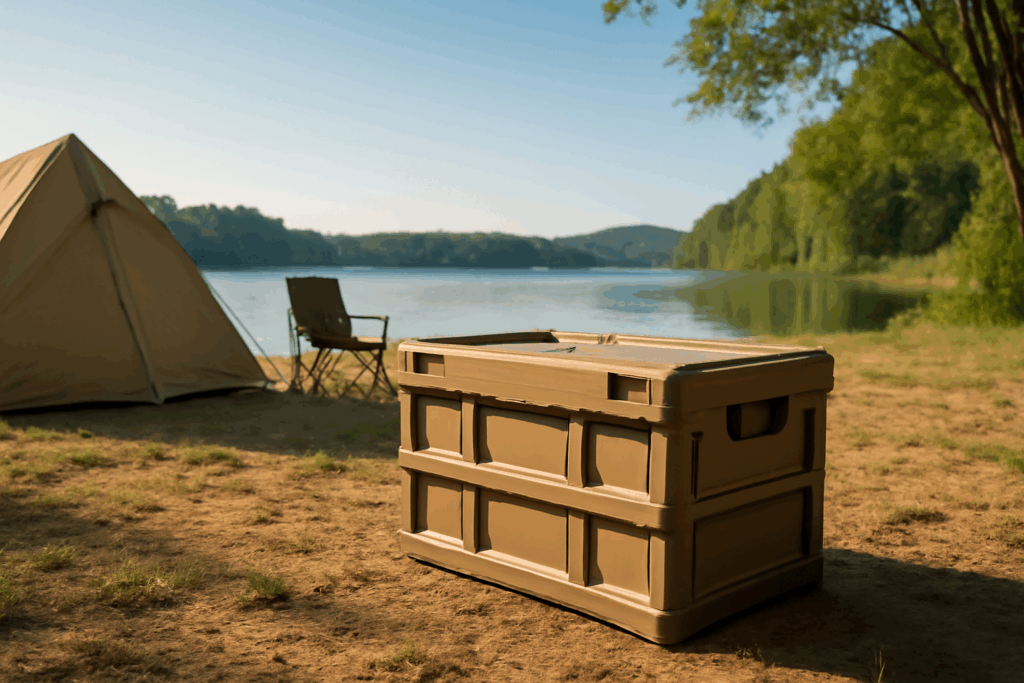 キャンプ用品 折りたたみコンテナ