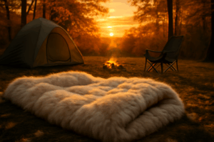 ラビットシュラフ 冬キャンの暖かさ