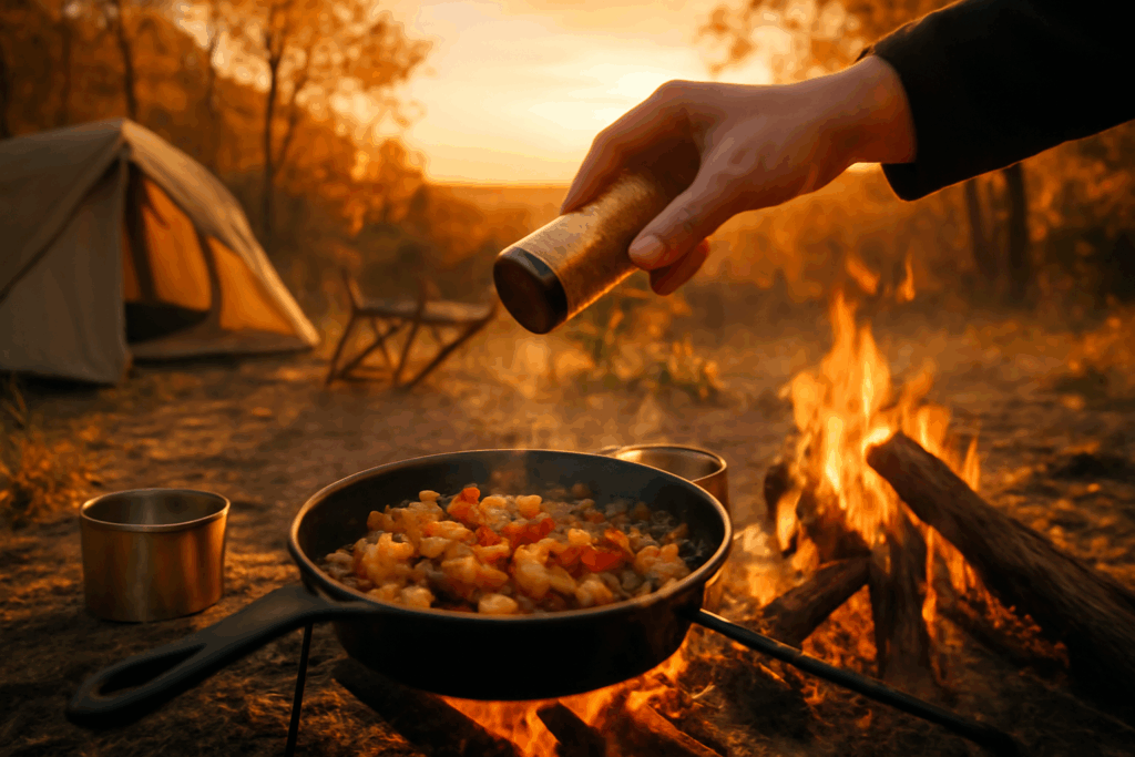 ほりにしで変わるキャンプ飯