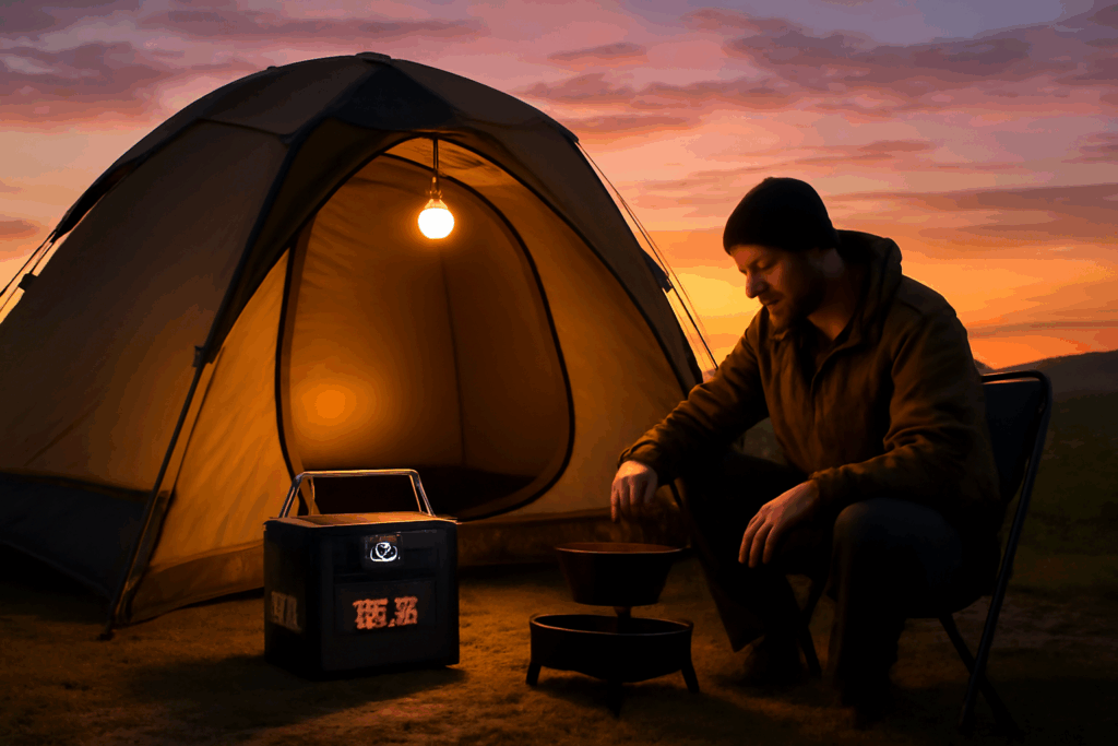 ポータブル電源活用で安心キャンプ