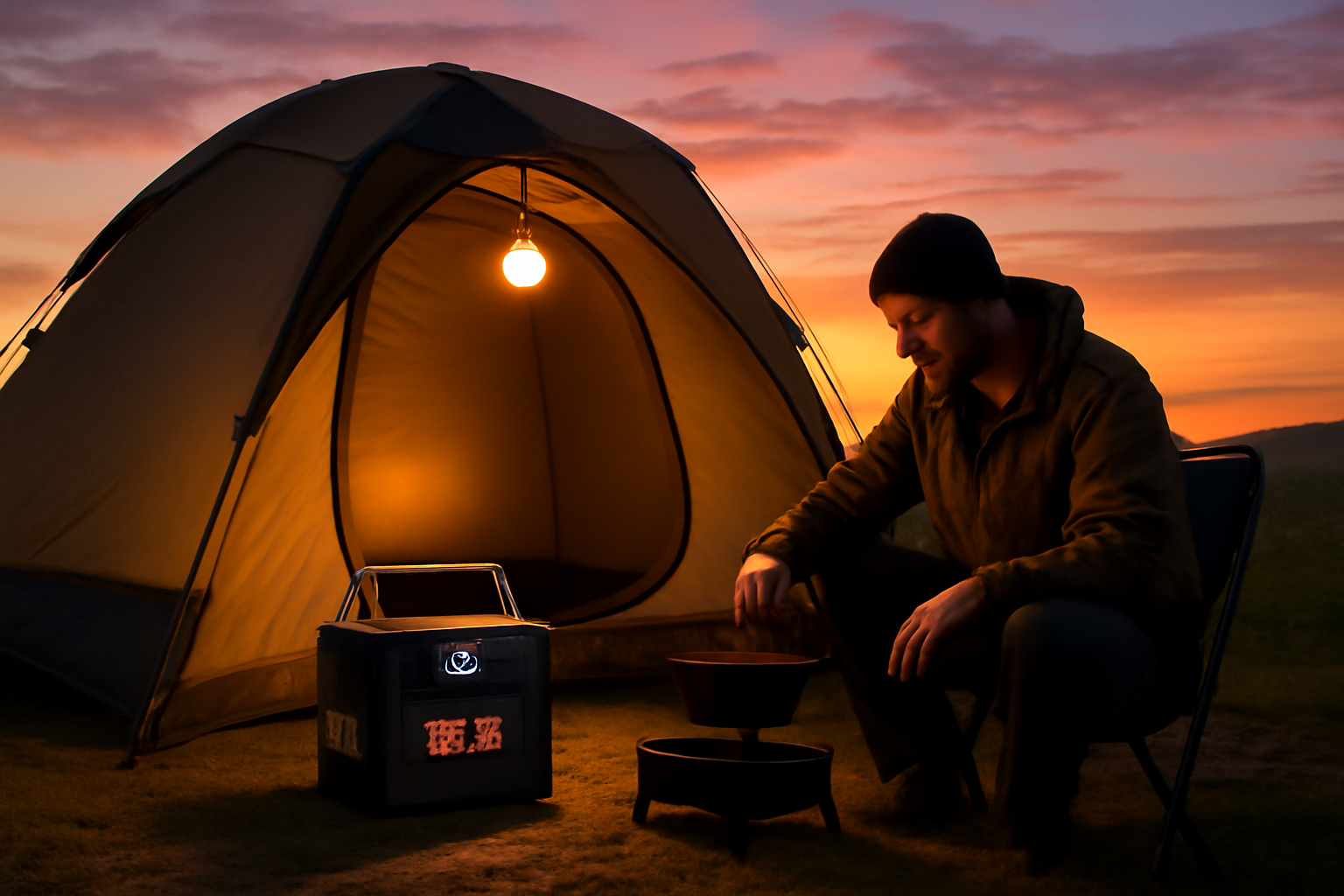 ポータブル電源活用で安心キャンプ