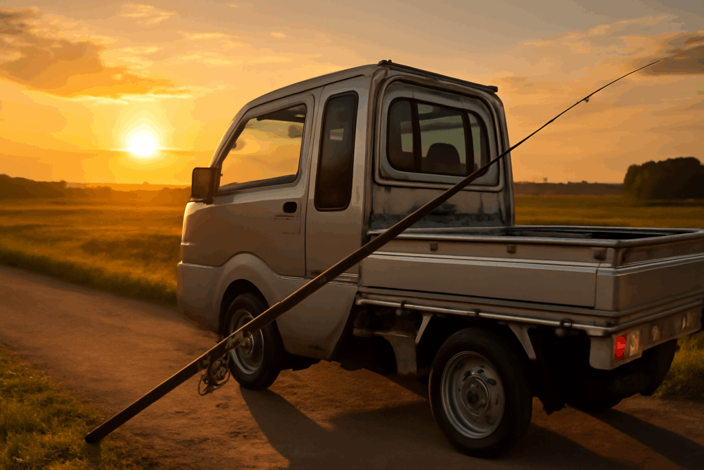 ワンピロッド積載 軽トラ積み術