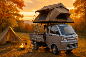 トラレール軽トラ生活 軽トラでキャンプ快適化