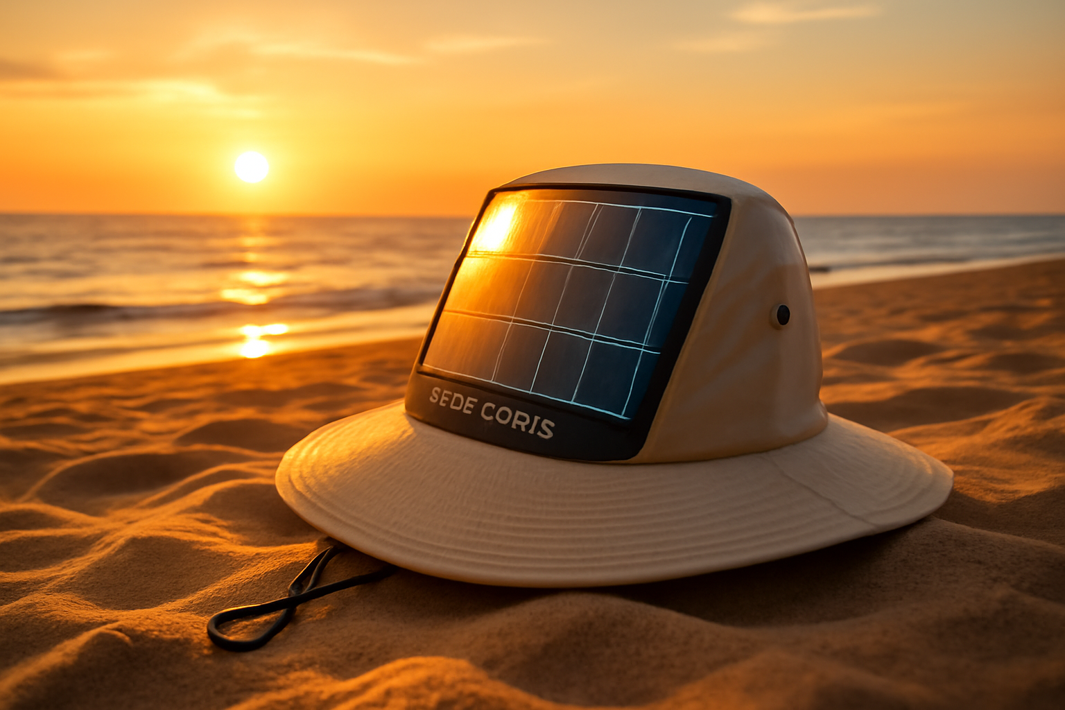 EcoFlowハット｜日よけで充電も