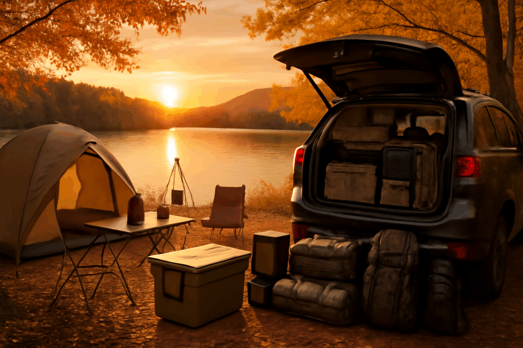 キャンプ収納テクニック 車内整理術