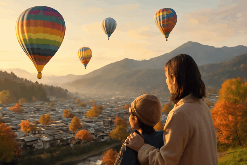 飛騨高山熱気球 親子で体験