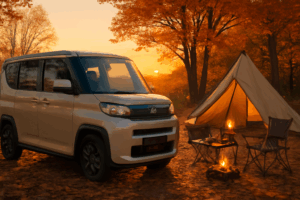デリカミニ車中泊|レンタカーで手ぶら