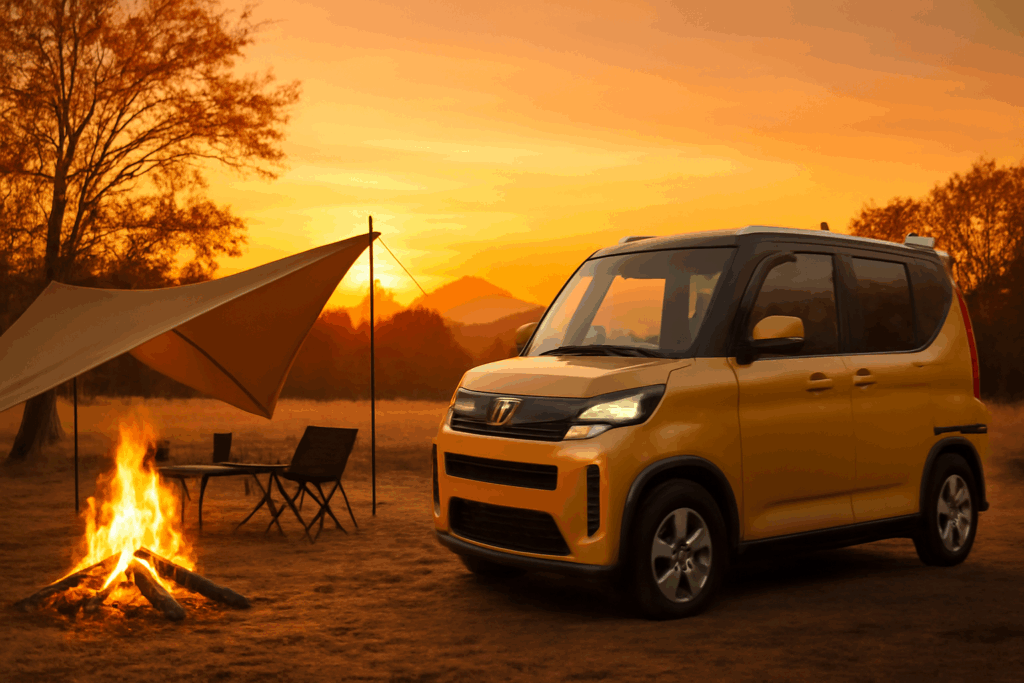 デリカミニ 朝霧スターキャンプ