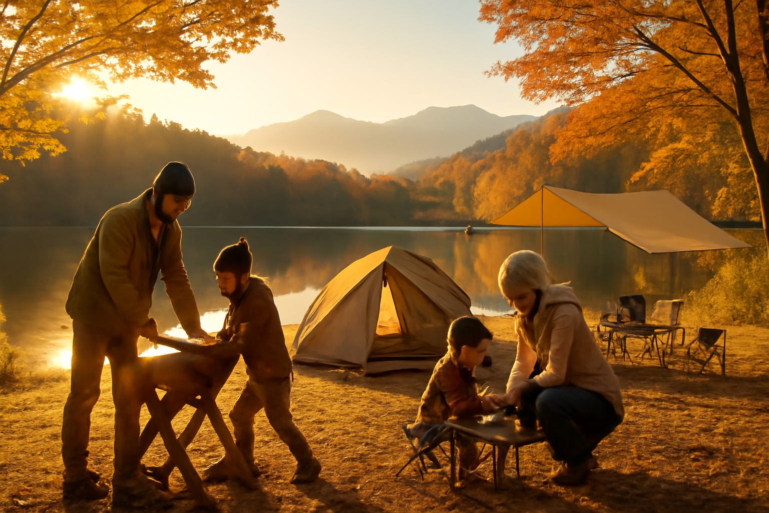 もりの国祭り 林業とキャンプ