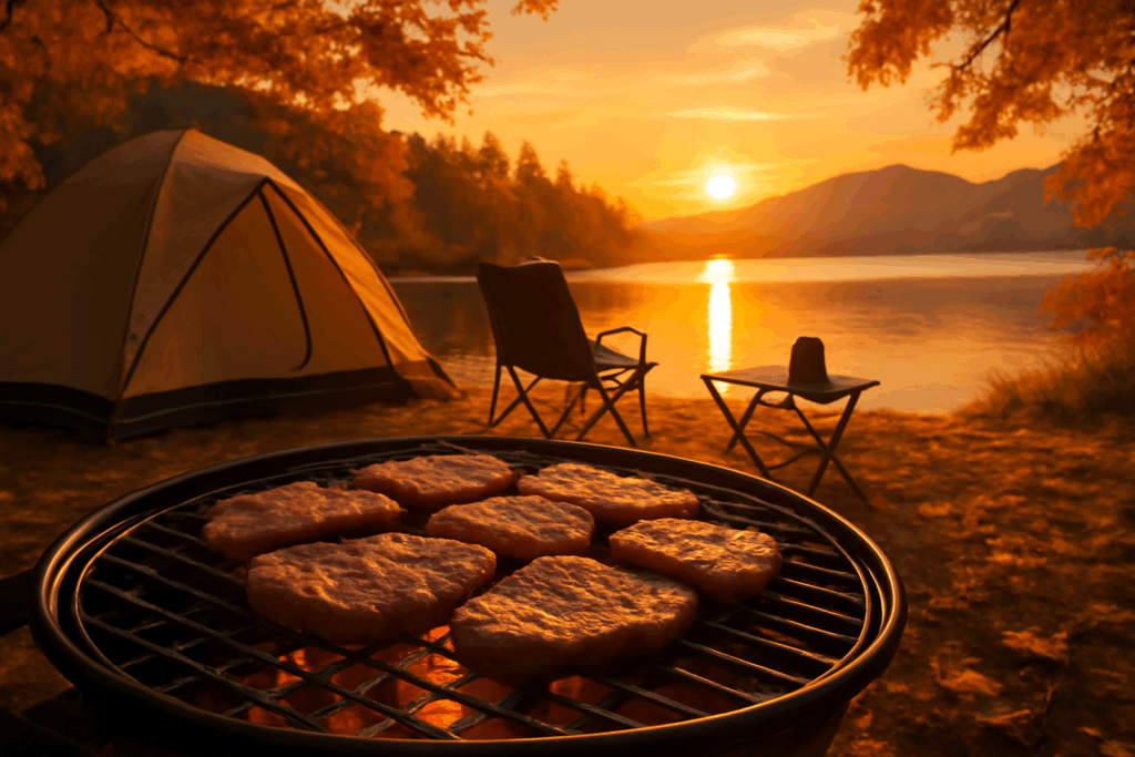 牛タンBBQキャンプ飯 秋の焼き方