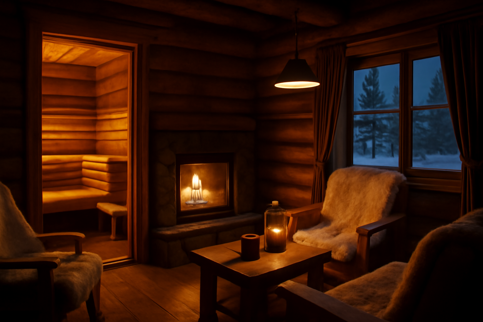 札幌大通公園:冬の旅行で迷ったら宿泊へ切替えるエディターノートの提案を視覚化した暖かな室内風景