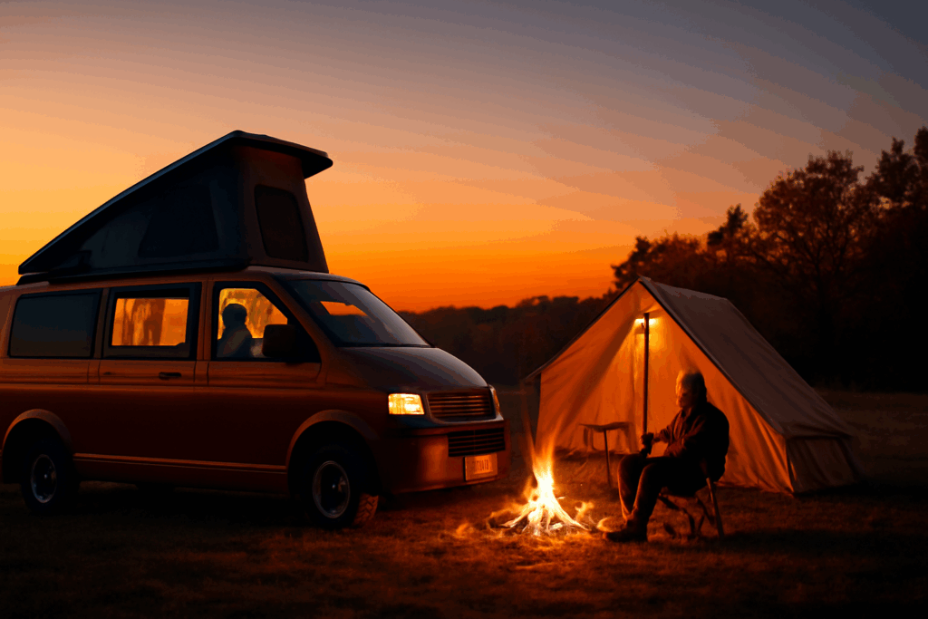 秋キャンプで車中泊が変わる