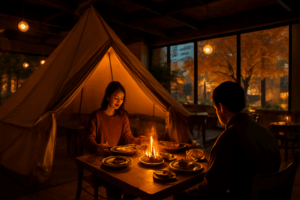 店内テント飯 街で楽しむコツ