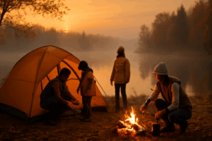 家族でキャンプ計画 子供と秋満喫