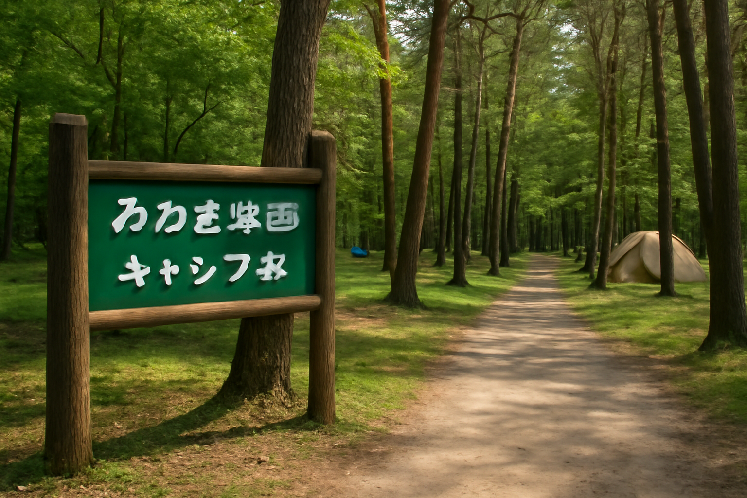 みかさ遊園 キャンプ場再開案内
