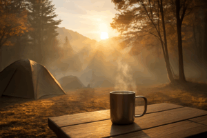 越後の朝｜朝霧とコーヒー