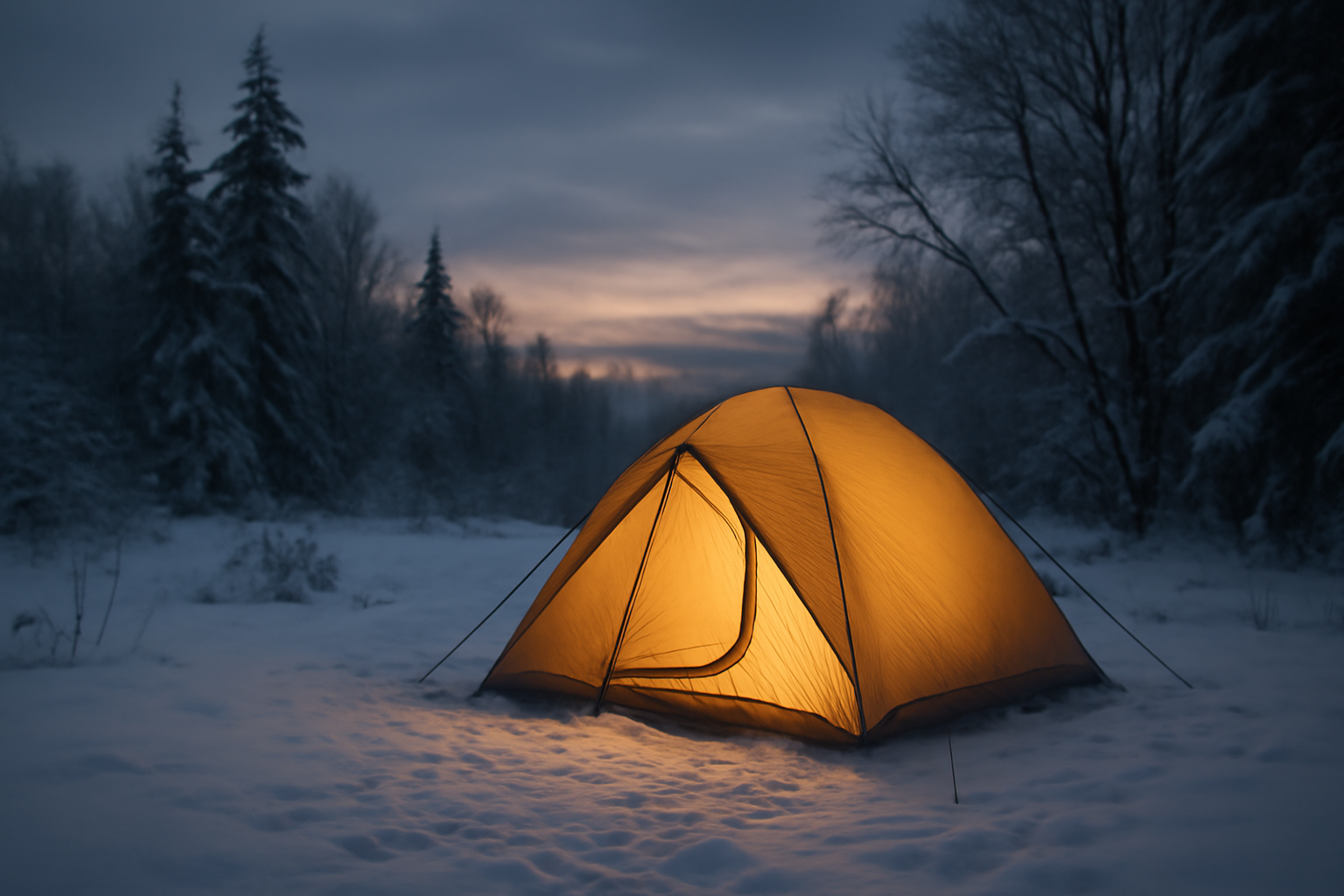 フォレンタ浜名区で冬の荒天を想定した安全な避難と温かいシェルターのイメージ